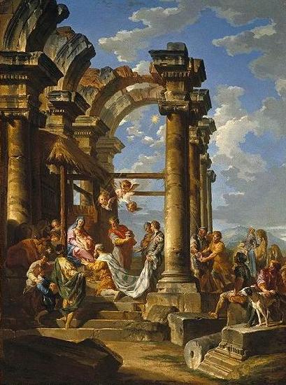 Giovanni Paolo Panini Adoration of the Magi oil painting picture